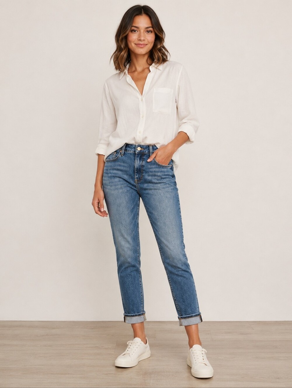 ❤️ COSMIC BLUE LOVE HIGH RISE SLIM BOYFRIEND JEANS, 6P (28 PETITE)